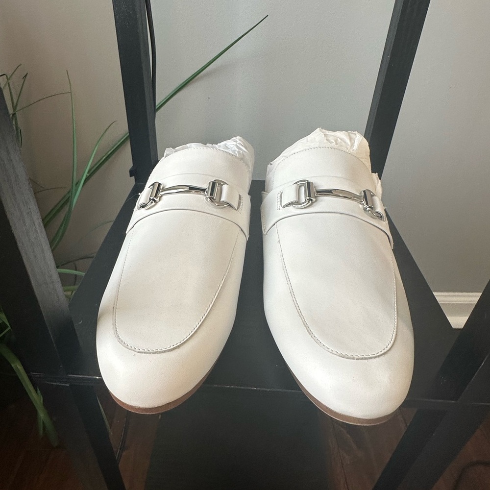 Elevate Your Style with Stunning White Steve Madden Loafers!